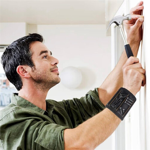Magnetic Wristband for Men: Strong Magnet Tool Holder for DIY & Workshop Projects 2