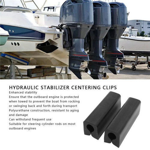 Hydraulic Stabilizer Centering Clips Boat Transom Support Saver for Outboard Engine Steering Cylinder Rods 1