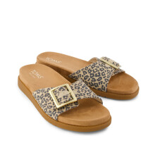 (, ) TOMS Marin Slide Women's Leopard Sandals