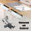 2 Pack Tip-Out Tray Hinges for Sink-Front Drawer, Sink Front Tip-Out Trays Hinges False Front Cabinet Clips 4