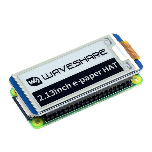 2X Waveshare 2.13Inch E-Ink Display HAT, White Two-Color 250X122 Pixel E-Paper Screen LCD for Raspberry Pi 4B/3B+/3B/2B/Zero 1
