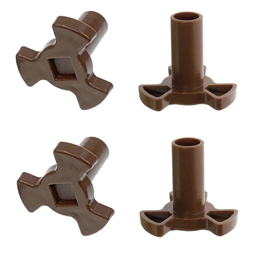 2X Microwave Turntable Coupler,Microwave Oven Roller Guide Support, Microwave Oven Rotary Core Coupling Replacement 1