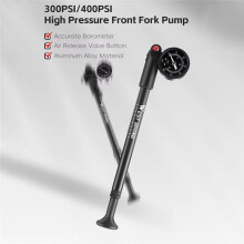 WEST BIKING Bicycle Pump 300PSI High Pressure with Gauge Bike Front Fork Pump Schrader Valve Inflator Bike Accessories