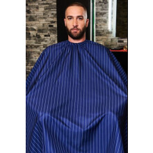 Barber Strong The Barber Cape Classic Collection Blue/ White Stripes