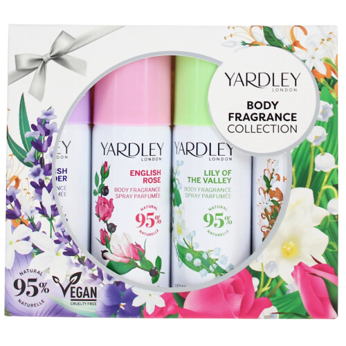 Yardley Yardley Body Spray Collection Set 4pcs (4 x 50ml)