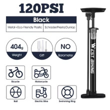 WEST BIKING 120PSI Bicycle Air Pump for Schrader/Presta Valve Inflator MTB Road Bike Motorcycle A