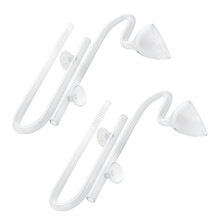2X 16 mm Aquarium Verre Entrée Sortie Lily Tuyau Tube Réservoir de Poisson Plante Aquatique Aquatique Bidon Filtre Ventouse Tuyau Ensemble