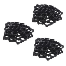 60X Double Support de Batterie Au Lithium 18650 pour Pack Cellules Bricolage Noir
