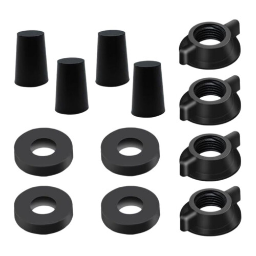 Replacement Kit for Berkey Water Filter System Elements - 4 Wing Nuts, 4 Washers & 4 Silicone Blocking Plugs