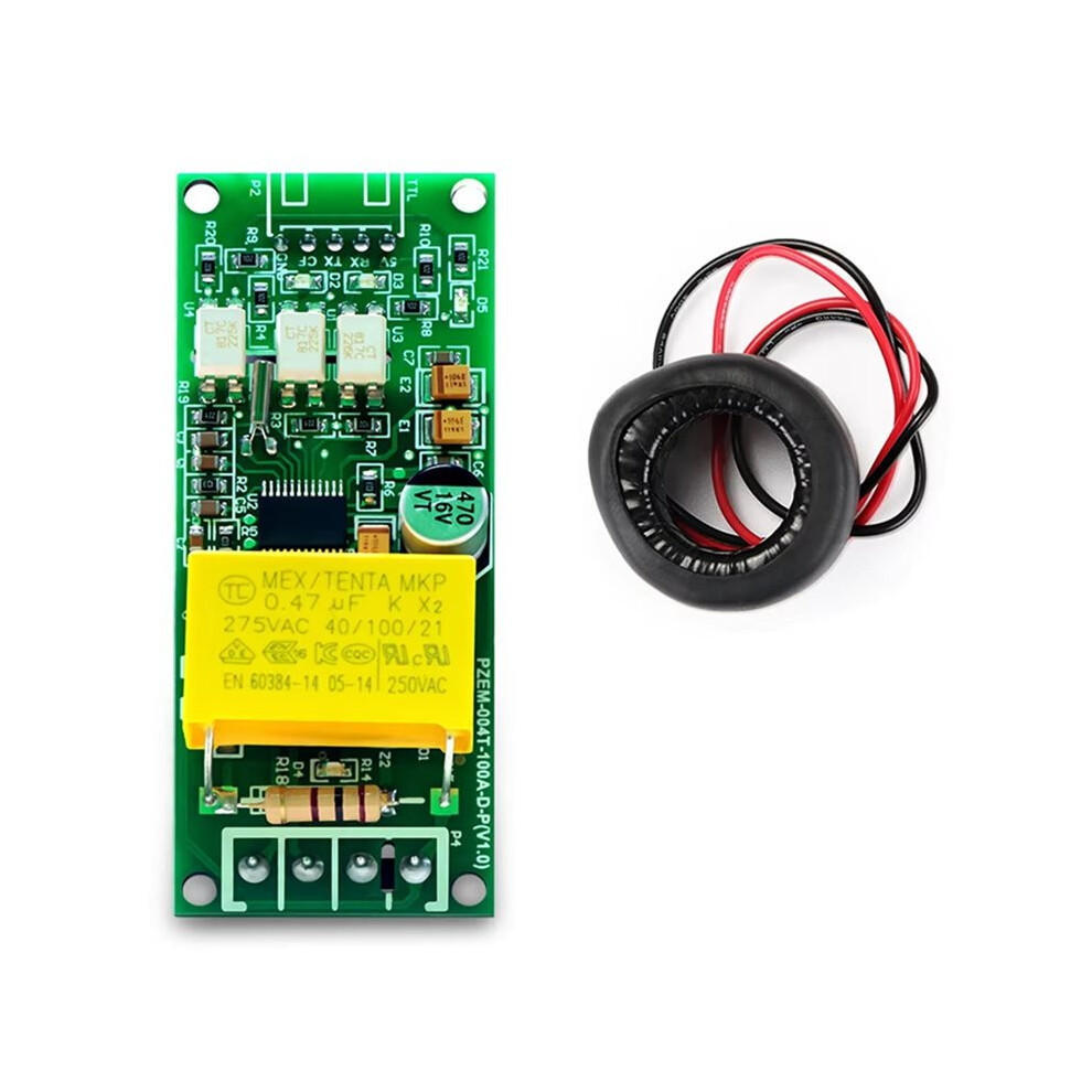 Pzem-004T Ac Digital Voltmeter Ammeter Wattmeter Power Frequency Test Module Ttl Serial Pin Array Version B 6031386908608