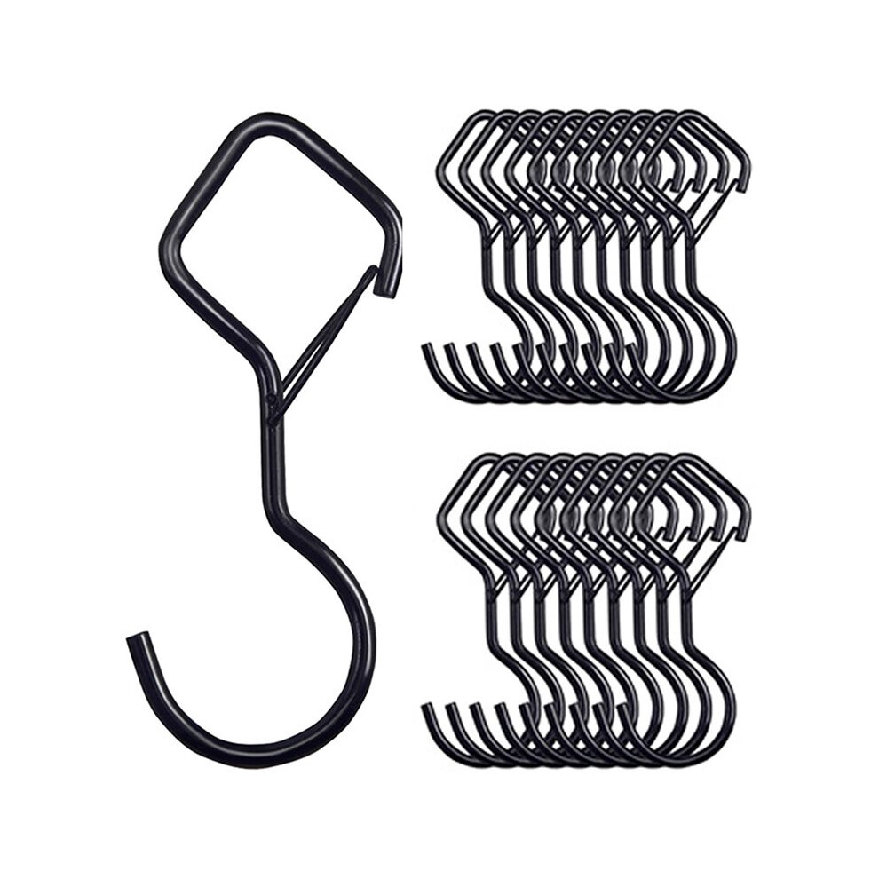 20 Pcs Diamond S Hooks For Hanging Heavy Duty 3.5-Inch Heavy Duty Metal S Hook For Hanging Plants Pot Pan 4713774069918