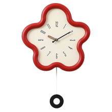 Horloge Murale Minimaliste Numérique Style Crème pour Salon, Horloge Murale Numérique Oscillante pour Restaurant, Décoration Intérieure B