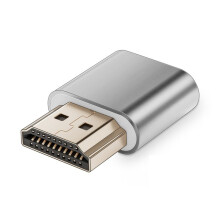Adaptateur D'Affichage Fantôme Sans Tête pour Moniteur Virtuel 4K HDR Compatible , Émulateur EDID, Prend en Charge Jusqu'à 4k à 60 Hz