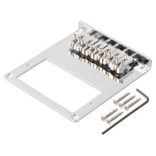 Chevalet de Guitare Humbucker 6 Cordes à 6 Rouleaux pour Guitare Tele Telecaster (Chrome)