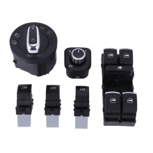 Commutateur de Phare de Voiture + Commutateur de Lève-Vitre pour   5 6 Mk5 6  5 6  B6  Siège 5Nd941431A 5Nd959565B