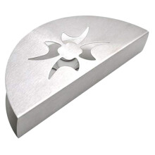 Paper Towel Holder Stainless Steel Napkin Holder Fanshaped Organizer Container Home Party Dining Table Decoration