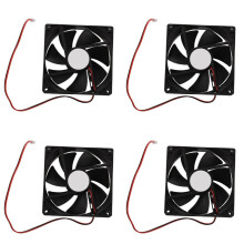 4pièces 90mm X 25mm  12V 2Pin Ventilateur de Refroidissement pour Boitiers D'Ordinateurs Refroidisseur CPU