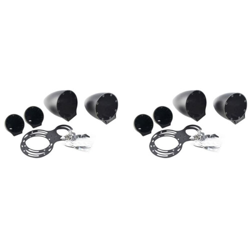 2set 3.5 Inch Car Midrange Speaker Base Car Horn Modified 3-Way Speaker Bracket Car 3-Way Frequency Mold Bracket