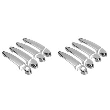 Juego de 16 Piezas Embellecedores Cubierta de Manija de la Puerta Exterior Cromada de Fibra de Carbono para Coche para F30 F35 F34 E70 E71 E84 F25