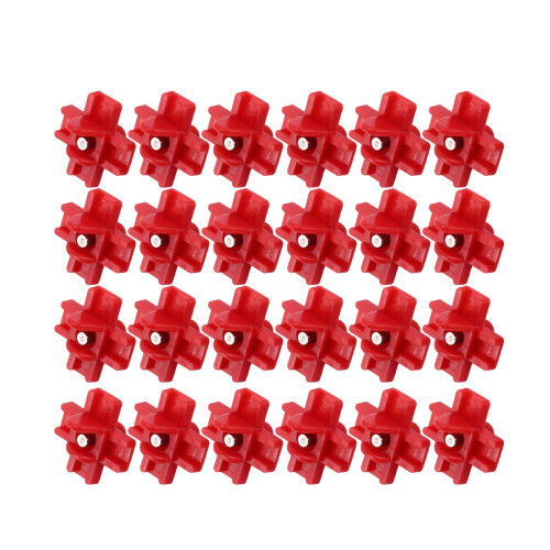 24 Pack Horizontal Side Mount Automatic Poultry Nipples Clean Drinker Waterer for Chicken or Quail