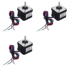 3X Nema17 Moteur Pas à Pas 17HS13-0404S1 Moteur Pas à Pas pour Imprimante 3D Robot CNC Bricolage