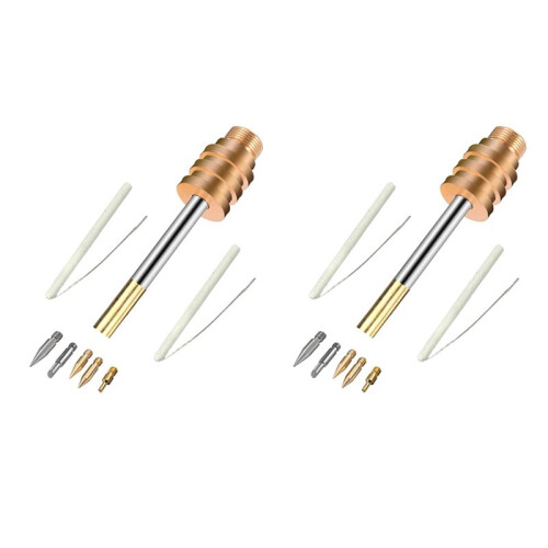 2X 510 Interface Soldering Iron Tip USB Wireless Soldering Iron Tip Welding Tool 15W Cutter  Horseshoe Shape