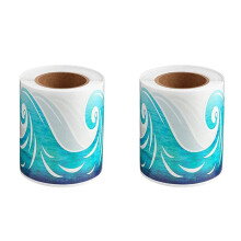 2X Ocean Wave Bulletin Board Border Adesivo Sala de Aula Blackboard Bulletin Board Papel Decorativo GuarniçãO de Borda Autoadesiva