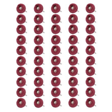 50 Pc 1 Inch Abrasive Wheel Polishing Buffing Wheel Drills,240 Grits 1/8Inch Shank Scouring Pad Abrasive Buffing Wheels