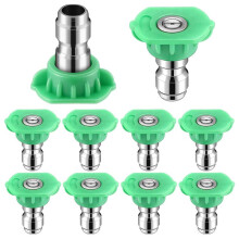 10er-Pack 1/4 Zoll Hochdruckreiniger-Düsenspitzen, Schnellverbinder, Hochdruckreiniger-Sprühdüsenspitzen-Set