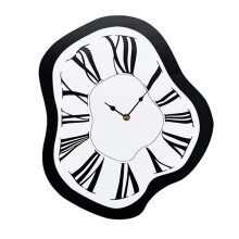 Horloge Torsadée de Dali, Horloge Murale de Style INS, Horloge Murale Silencieuse, Horloge Simple pour Décorer le Salon