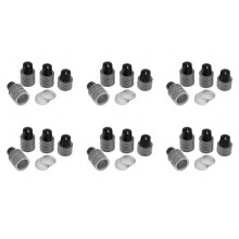 300Sets Refillable Coffee Capsules Cup Disposable Coffee Capsules Packaging Cafe Supplies for Black
