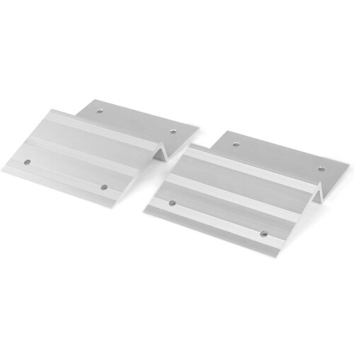 Kit de Rampa de Carga para Caminhão e Reboque com 2 Ferramentas, Kit de Placa de Rampa de Alumínio para Madeira de Carvalho de 2x8 Polegadas para 1