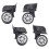 4-Pack Bagagebyte, Utbytesbagage ResväSka Spinnerhjul, Universellt SväNgbart Hjul för Bagage 1