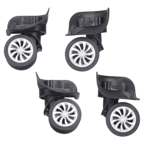 4-Pack Bagagebyte, Utbytesbagage ResväSka Spinnerhjul, Universellt SväNgbart Hjul för Bagage