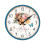 Retro Silent Wall Clock Light Blue 12 Inch 1
