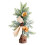 25cm Mini Artificial Christmas Tree PVC Brown 1