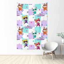 Tapeçaria de parede Superkitties 60x51 polegadas, decoração em poliéster