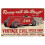 Vintage πινακίδα Racing Devil από κασσίτερο 8x12in 1