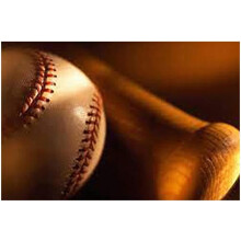 Abstract Baseball Canvas Wall Art 28x42 inch