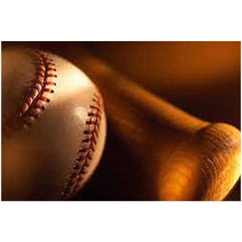 Abstract Baseball Canvas Wall Art 28x42 inch