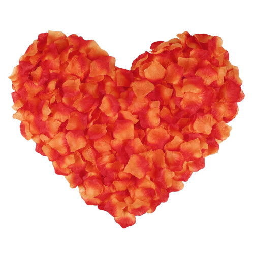 Artificial Silk Rose Petals Wedding Decoration 1000pcs
