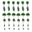 70 stuks plastic miniatuurbomen voor microlandschappen 1