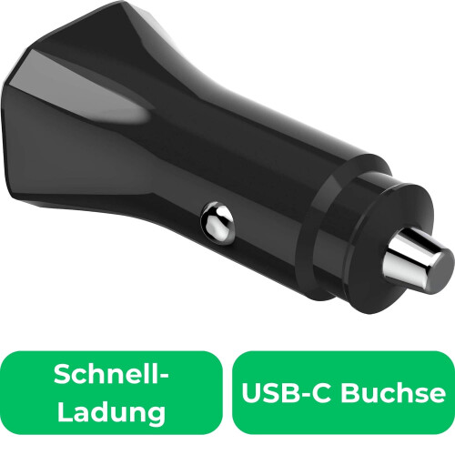 Hama Auto Schnellladegerät ECO USB-C PD 25W Schwarz 2