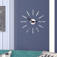 Acryl-Spiegel-Wanduhr mit römischen Ziffern zum Selbermachen