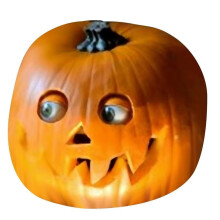 Halloween-Kürbis-Dekoration aus Kunstharz, 1 Stück