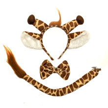 Giraffen-Safari-Kostümset für Kleinkinder – Stirnband, Schleife