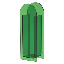 Vaso geométrico de acrílico para flores secas – 1 unidade