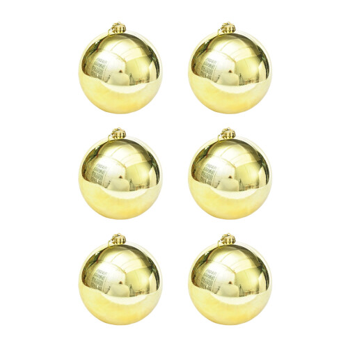 Hiroekza gold Christmas ornaments 6 pcs