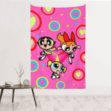 Powerpuff Girls faliszőnyeg poliészter vízálló 1 méret