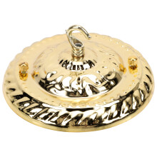 Vintage-Deckenbaldachinplatte aus Eisen, 15 x 15 cm